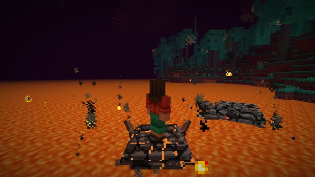 Fed magma cream, a Magma Tortoise carries a player across the lava sea