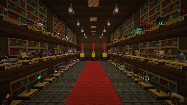 A trophy hall with all 90 trophies